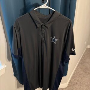 Dallas Cowboys Nike Men's Dark Gray and Navy Polo Shirt